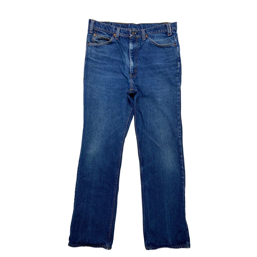 LEVIS Vintage Orange Tab Denim Blue Jeans 517 36 x 33 Mens #20517 0217